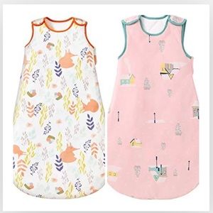 Two Mosebears 12-18 M Sleep Sack Wearable Blanket TOG 2.5 SUPER SOFT Fox Pink